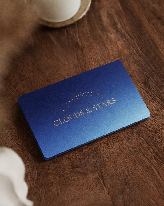 Clouds & Stars digitale cadeaukaart als betekenisvol rouwcadeau om zelf een passend geschenk te kiezen